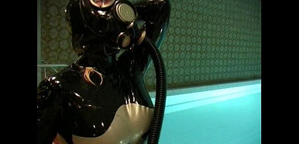  Gas Mask Breathplay by the Pool